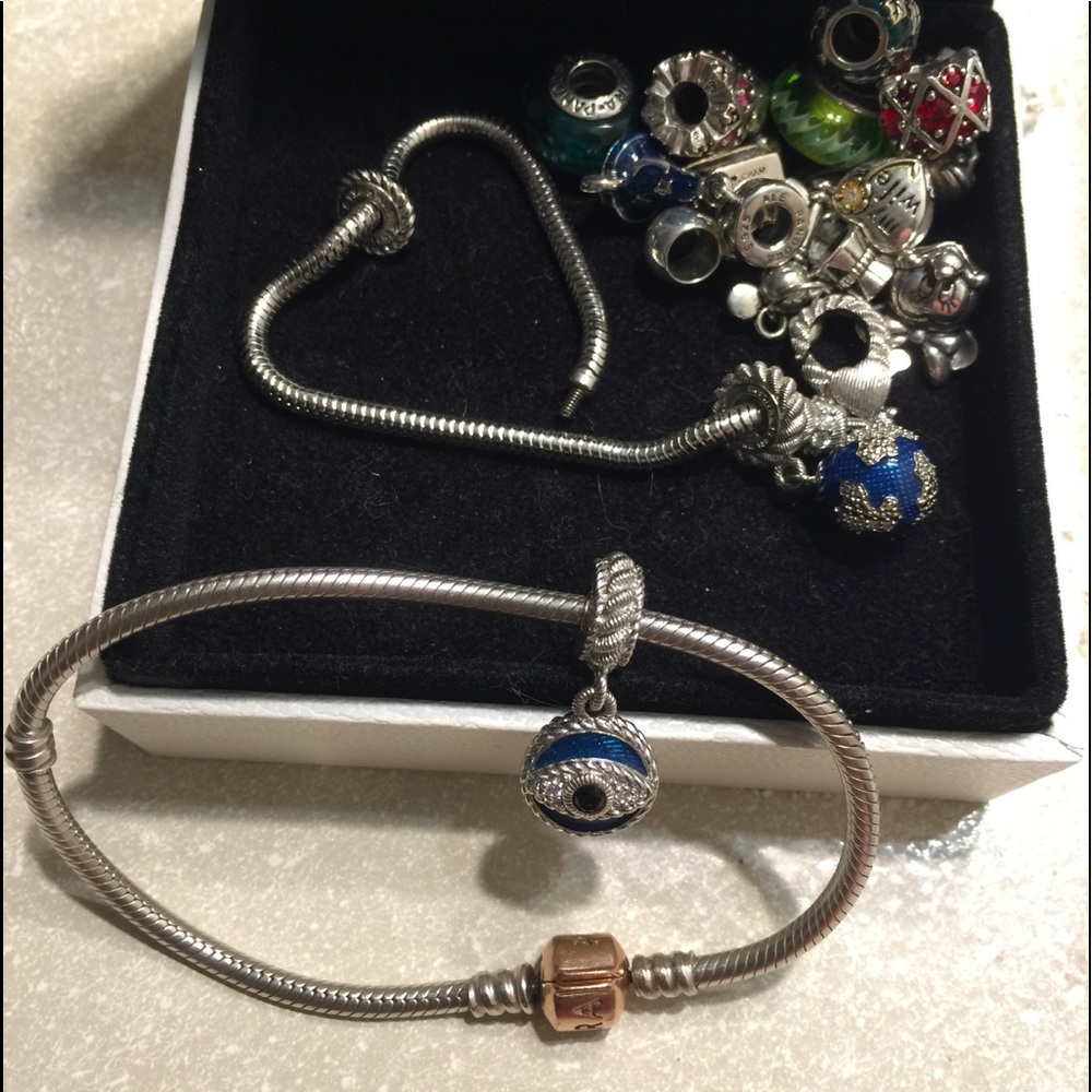 SOLD🐳🦀🐬🦖Judith Ripka evil eye 👁 charm - Picture 5 of 8